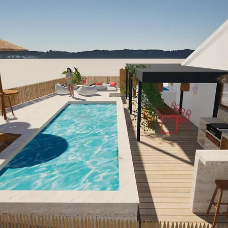 Les Brezines - Maison Clim Terrasse Piscine Au Coeur De Maisoncarreeconciergerie Holiday home *