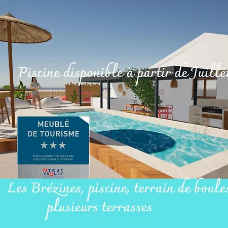 Les Brezines - Maison Clim Terrasse Piscine Au Coeur De Maisoncarreeconciergerie